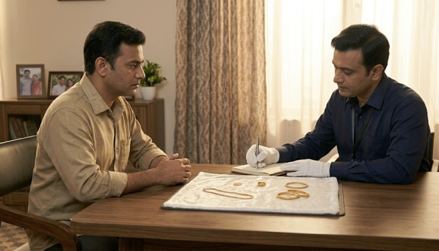 Private doorstep gold selling transaction at home Mumbai
